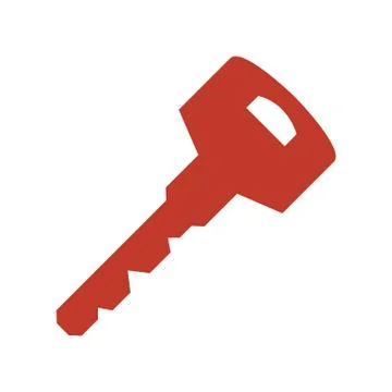 Key icon on white background. Stock Illustration