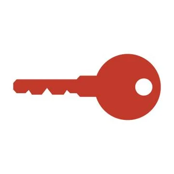 Key icon on white background. Stock Illustration