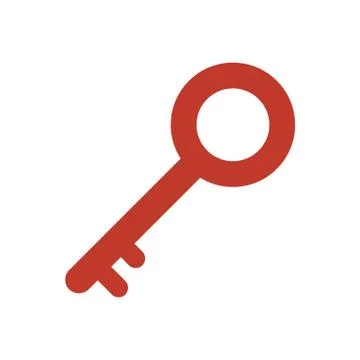 Key icon on white background. Stock Illustration