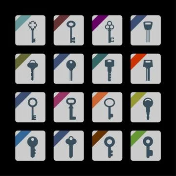 Key icons Stock Illustration