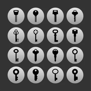 Key icons Stock Illustration