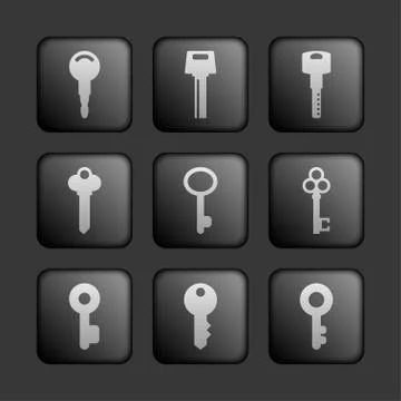 Key icons Stock Illustration