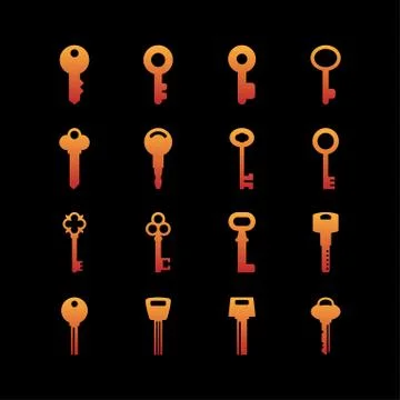 Key icons Stock Illustration