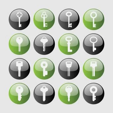 Key icons Stock Illustration
