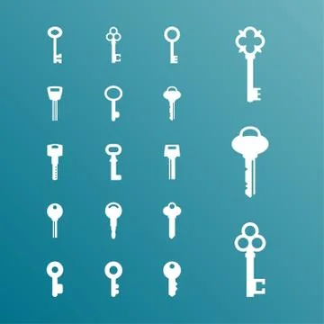 Key icons Stock Illustration