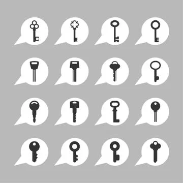 Key icons Stock Illustration