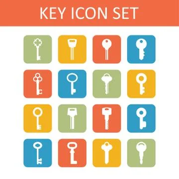 Key icons Stock Illustration
