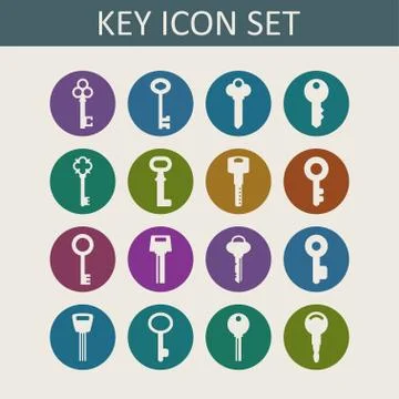 Key icons Stock Illustration
