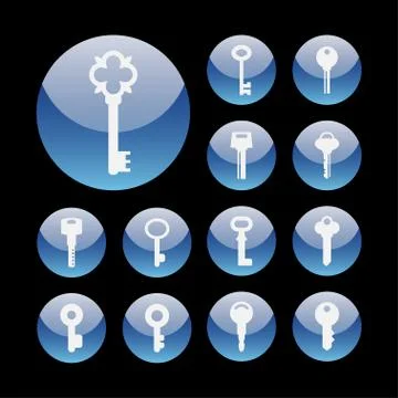 Key icons Stock Illustration