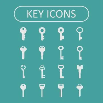 Key icons Stock Illustration