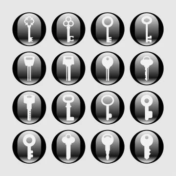 Key icons Stock Illustration