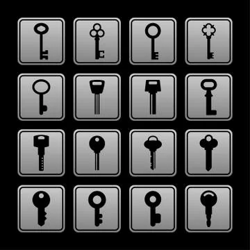 Key icons Stock Illustration