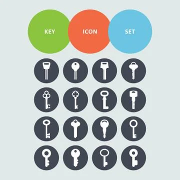Key icons Stock Illustration