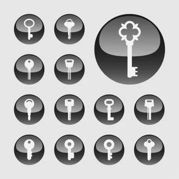 Key icons Stock Illustration