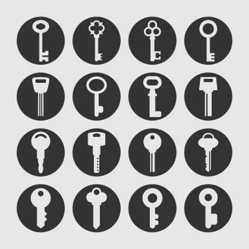 Key icons Stock Illustration