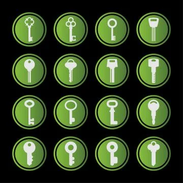Key icons Stock Illustration