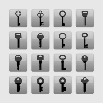 Key icons Stock Illustration