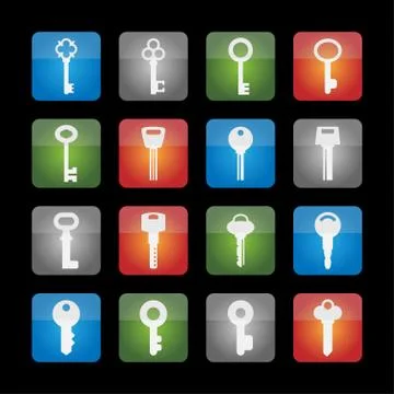 Key icons Stock Illustration