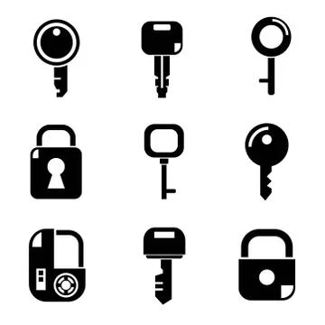 Key icons Stock Illustration