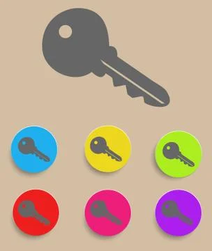 Key icons. Vector Stock Illustration