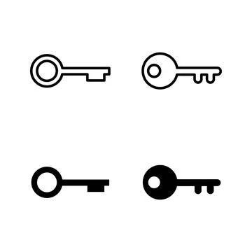 Key icons vector. Key sign and symbol. イラスト素材