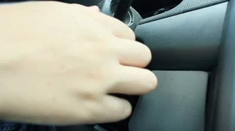 Key in the ignition Stock Footage 8898866