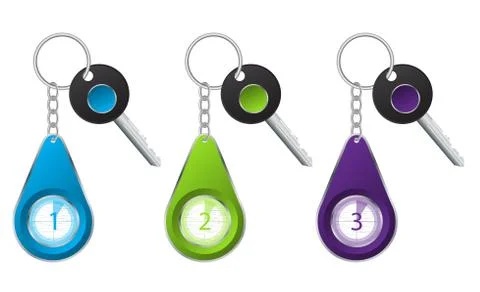 Key infographic design Stock Illustration