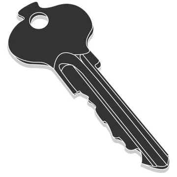 Key isolated illustration set Stock Illustration