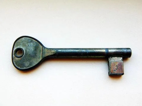 Key isolated on white background Foto stock