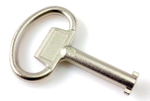 Key isolated on white Foto stock