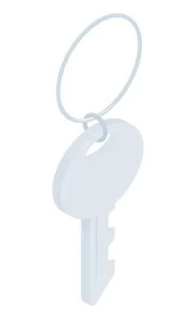 Key Isometric Icon sign. Vector Illustration Stock Illustration