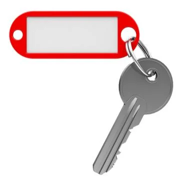 Key with keychain Stock Illustration