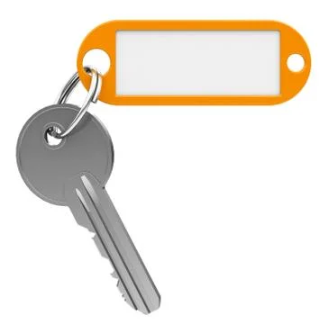 Key with keychain Stock Illustration