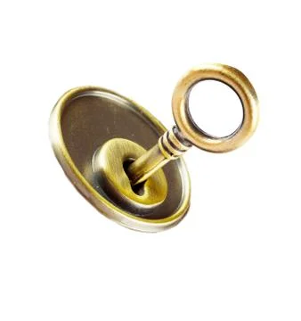 Key in the keyhole Stock Photos
