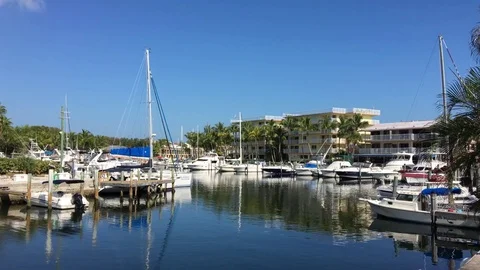 Key Largo Florida Canal Video stock 74633842