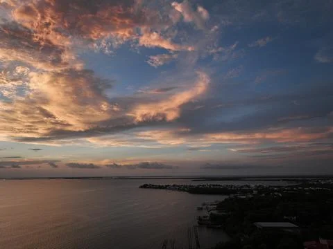 Key Largo Sunset 02 Stock Photos