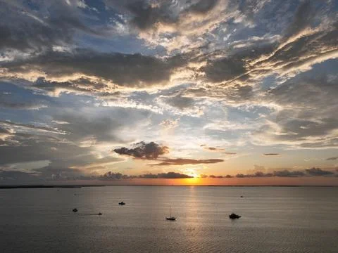 Key Largo Sunset 08 Stock Photos