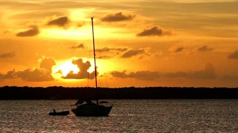Key Largo Sunset Sailboat Vidéo 12372584
