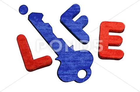 Key to Life Stock Illustration