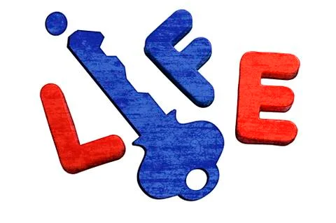 Key to Life Stock Illustration