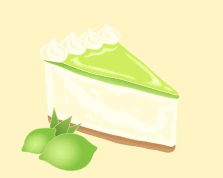 Key lime pie Stock Illustration