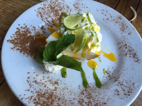 Key Lime Pie Stockfoto's