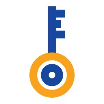 Key Line Icon, Web And Mobile, Lock Sign Vector Stock Illustration