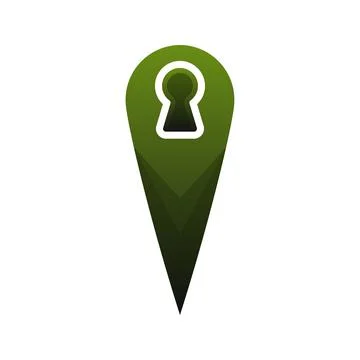Key location logo element design template icon Stock Illustration