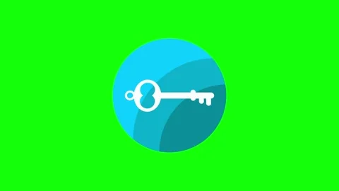 Key, lock animated icon. Stock Footage 322214544