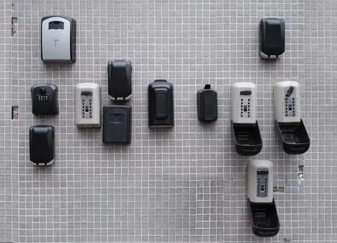 Key Lock Boxes Foto stock