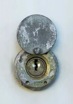 Key lock close up Stock Photos