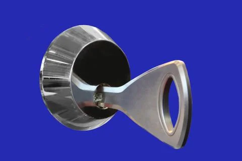 Key in the lock Foto stock