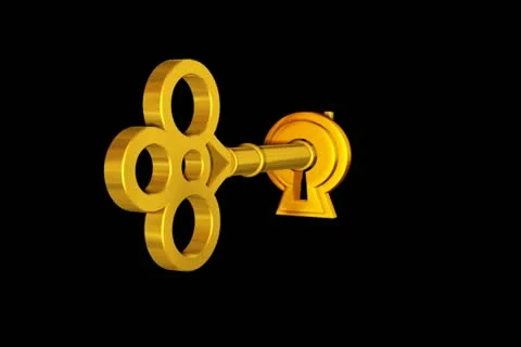 Key in Lock Transition Stock Footage 10870583