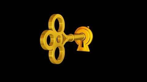 Key in Lock Transition HD Stock Footage 10870467